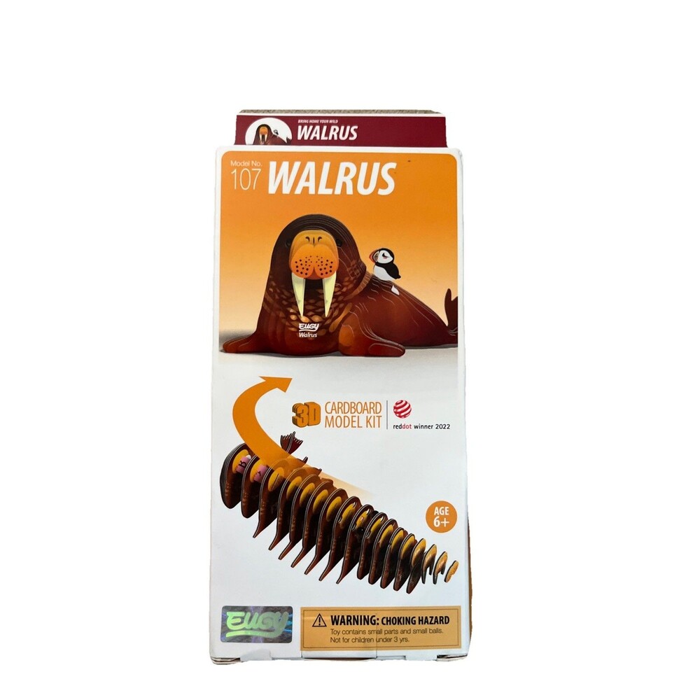 Walrus 3D Cardboard Model Kit by Eugy (NEW)